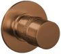 Brauer Stopkraan Copper Edition Inbouw Thermostatisch Rond Geborsteld Koper PVD 1 Greeps - Thumbnail 2
