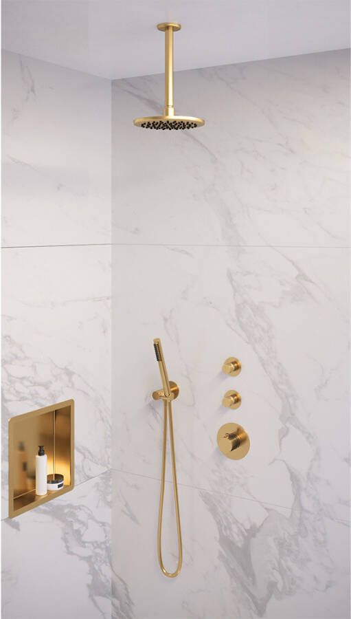 Brauer Gold Edition doucheset staafhanddouche 20 goud
