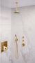 Brauer Gold Edition Thermostatische Inbouw Regendouche Set 24 30cm Douchekop met Plafondarm 3-Standen Handdouche Doucheslang Geïntegreerde Glijstang Goud Geborsteld PVD - Thumbnail 2