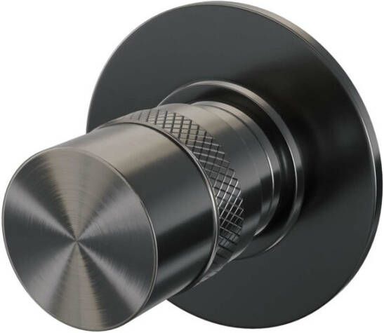 Brauer Gunmetal Edition losse inbouw stopkraan met in- en afbouwdelen gunmetal geborsteld PVD
