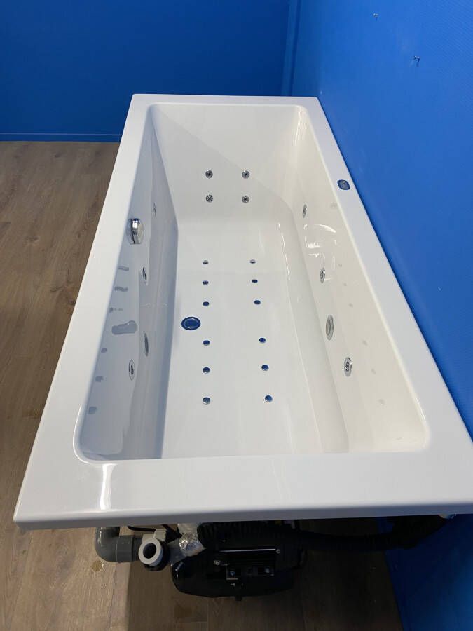 Bruynzeel Plano bubbelbad met Premium systeem 170x75 wit