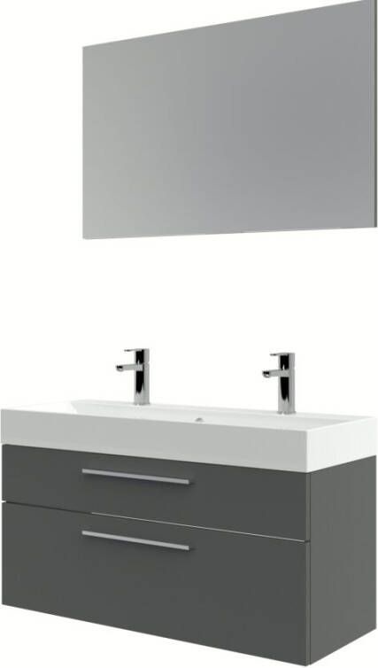 Bruynzeel Zelda spiegel 100 cm antraciet