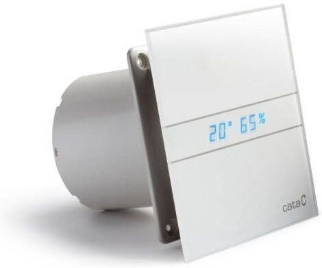 Cata E-100 GTH Automatische afzuigventilator 4W8W buizen 100mm wit
