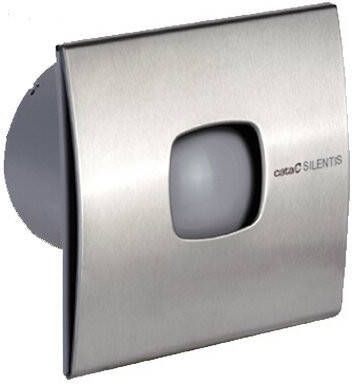 Cata Silentis 10 Inox T Afzuigventilator axiaal met timer 15W buizen 100mm RVS