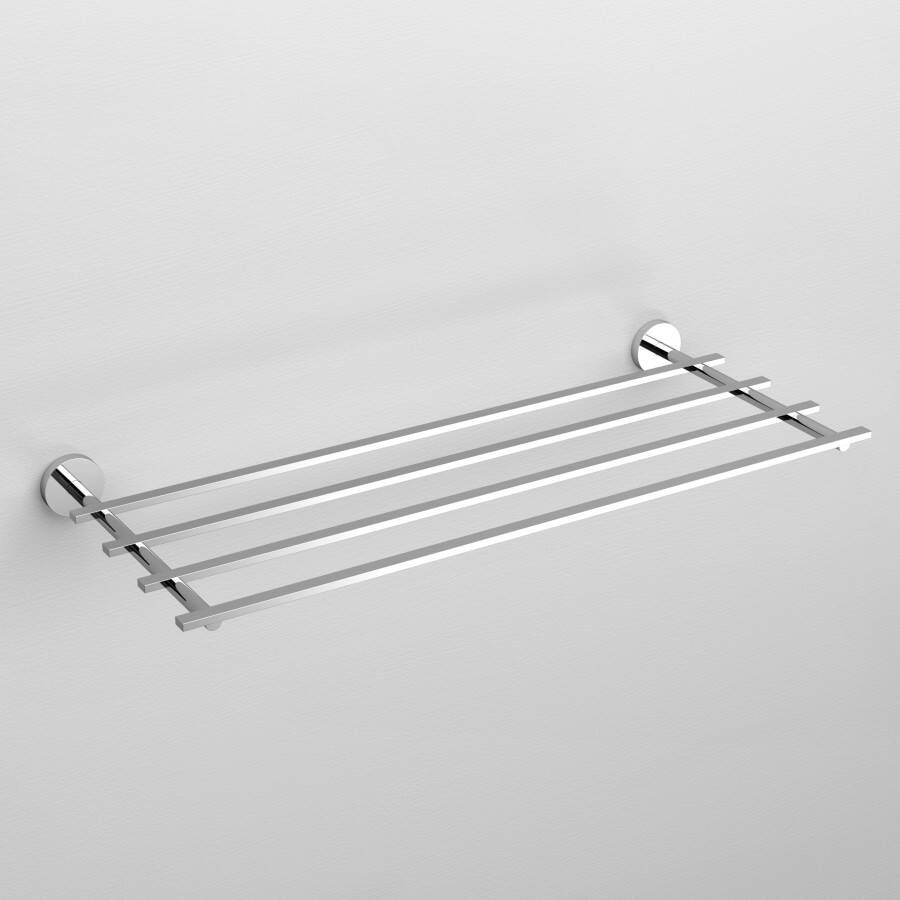 Clou Flat handdoekrek 60cm dubbel Chroom CL 09.02059
