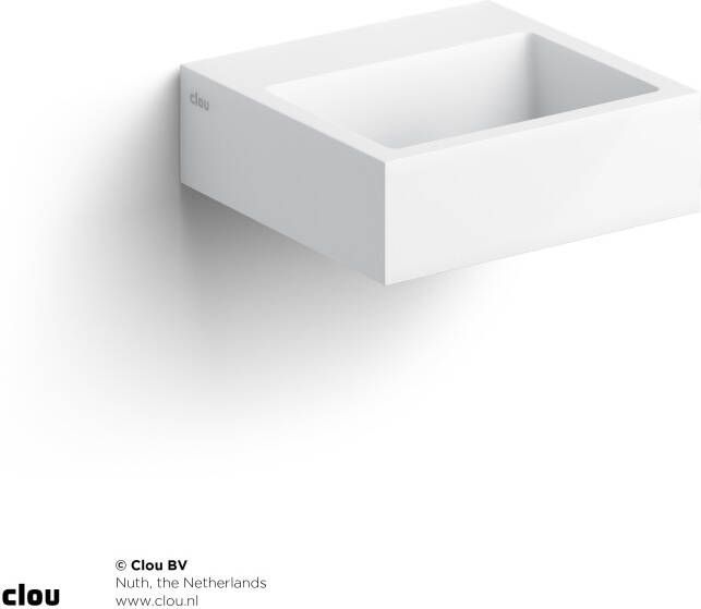 Clou Flush Fontein 28x27x9cm voorbewerkt kraangat met afvoerplug mat wit CL 03.13011 - Foto 2