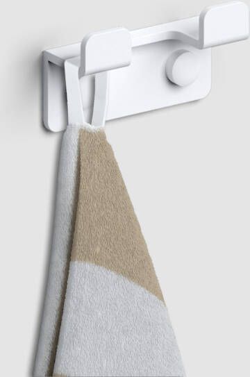 Clou Fold handdoekhaak enkel 1 8x2 5x3 7cm geborsteld RVS