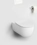 Clou Toiletpot Hangend Hammock 56x37.2x36.8cm Wandcloset Keramiek Diepspoel Mat Wit met Softclose Toiletbril - Thumbnail 3