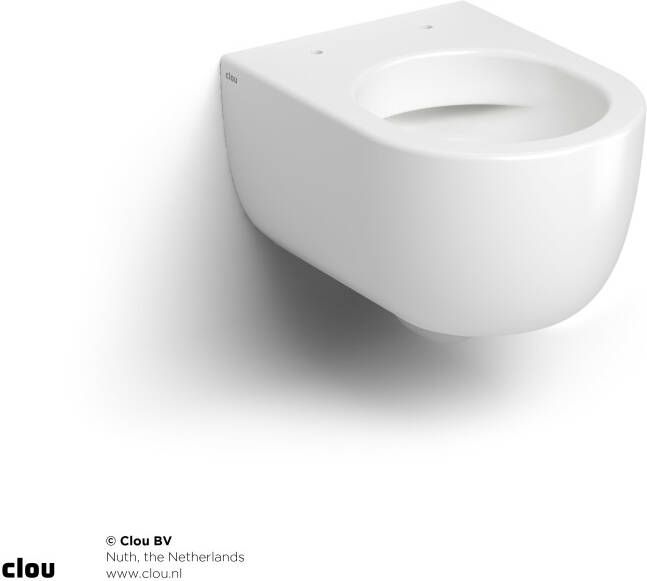 Clou Hammock randloze wandtoilet 37x49 compact mat wit keramiek CL 04.01070.20 - Foto 2