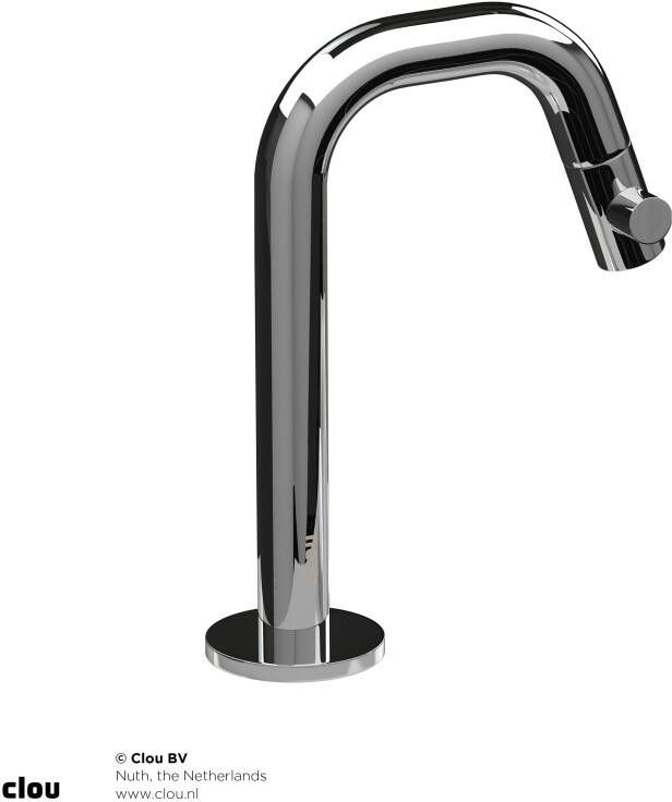 Clou Kaldur kranen chroom fonteinkraan 4.5x15.9cm korte uitloop links CL 06.05.004.29.L - Foto 3