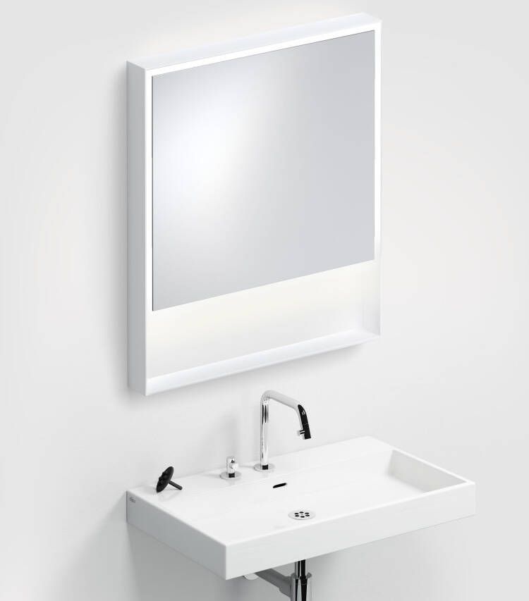Clou Look at Me spiegel 70cm LED-verlichting IP44 mat wit