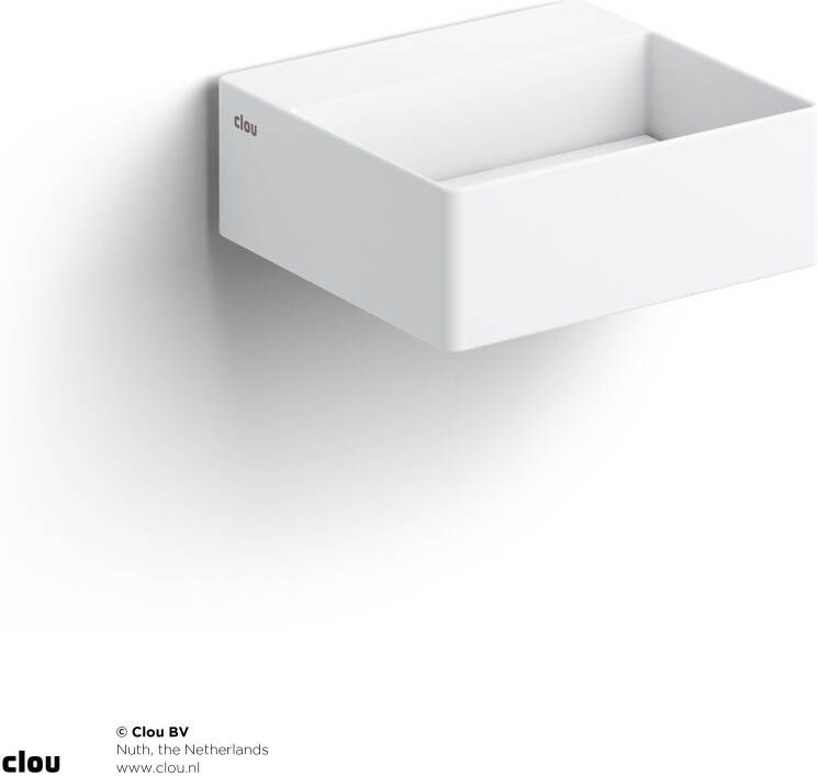 Clou Flush fontein 28x27cm voorbewerkt kraangat aluite Wit mat CL 03.13410.02