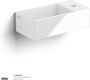 Clou New Flush 3 fontein 35x18cm inclusief plug met kraangat keramiek glanzend wit CL 03.03430.01 - Thumbnail 3