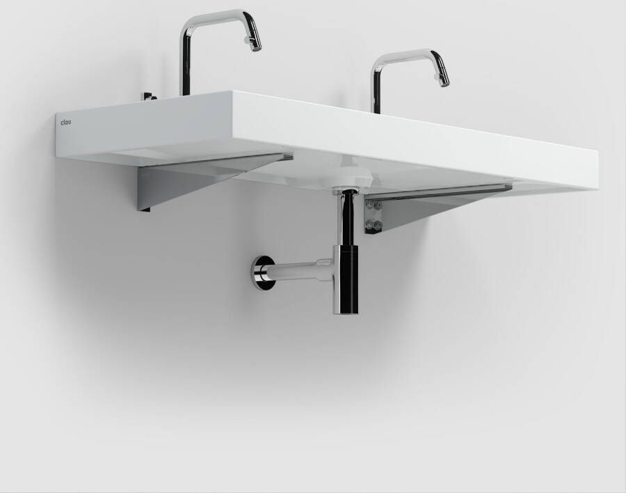 Clou First ophangbeugel 35x8cm voor tablet en wash me wastafel RVS geborsteld CL 1060.7001