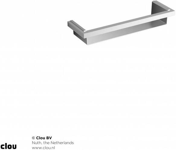 Clou Quadria bad doucheplanchet 30x9.5x4.6cm rvs Chroom CL 09.01.127.29