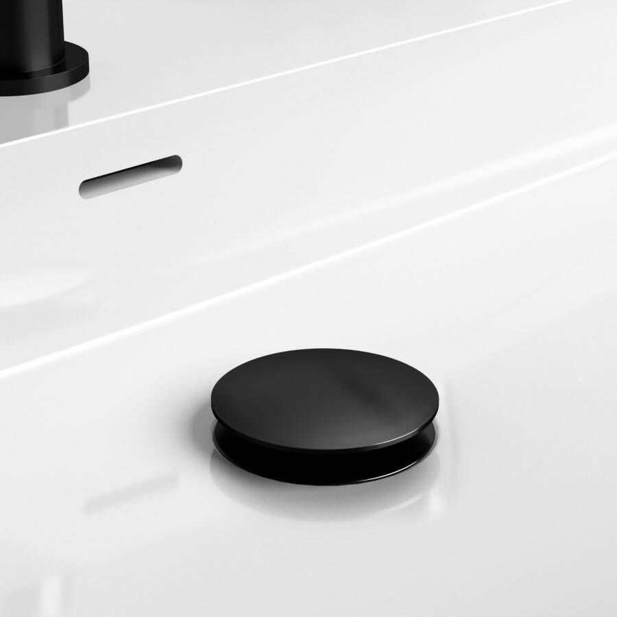 Clou Wash Me plug met afdekkap niet afsluitbaar Zwart mat HI PO10.27.21
