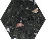Codicer Sonar Dark hexagon terrazzo vloertegel 25x22 zwart - Thumbnail 4