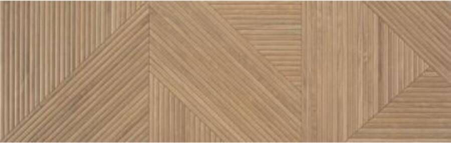 Colorker Tangram wandtegel 31.6x100 Walnut mat