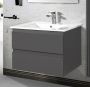 Creavit Aloni Sally badkamermeubel 80x45 glanzend grijs - Thumbnail 1