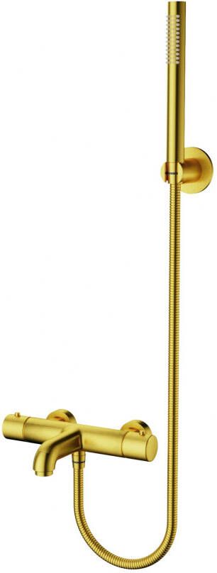 Creavit Aloni thermostatische bad douchekraan geborsteld goud