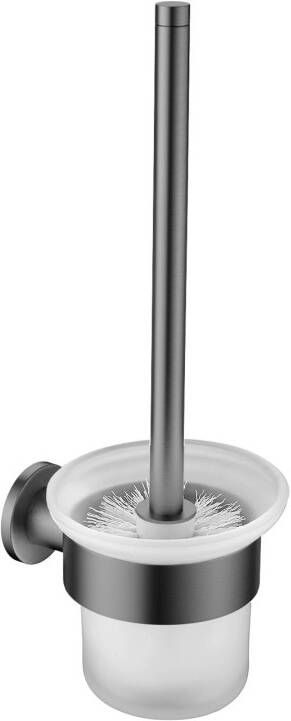 Creavit Aloni toiletborstel met houder gunmetal grijs