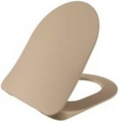 Creavit Wc-Zitting duroplast softclose quick release Inox Scharnieren Mat Cappuccino KC0903.01.0800E - Foto 2