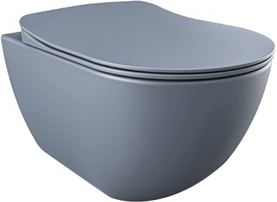 Creavit Freedom hangtoilet rimfree mat grijs