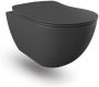 Creavit Freedom hangtoilet zonder spoelrand mat antraciet - Thumbnail 1