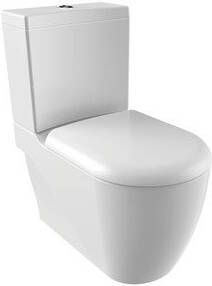 Creavit Grande XXL staande toilet inclusief bidet systeem wit