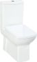 Creavit Lara Staande Toilet onderpot zonder bidet sproeier muur onderuitgang wit LR360-11CB00E-0000 - Thumbnail 3