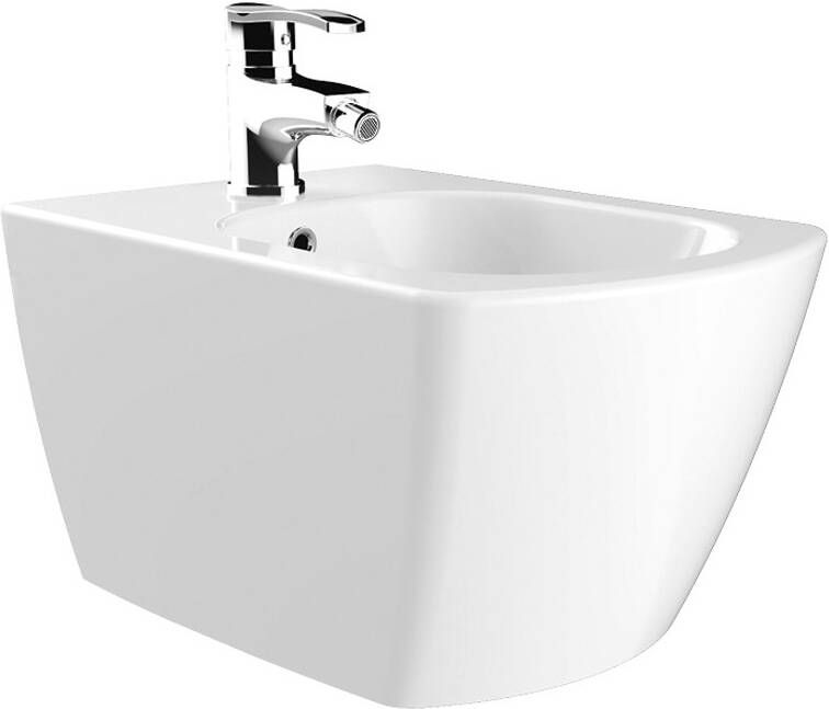 SaniGoods Cody bidet met overloop en kraangat wit