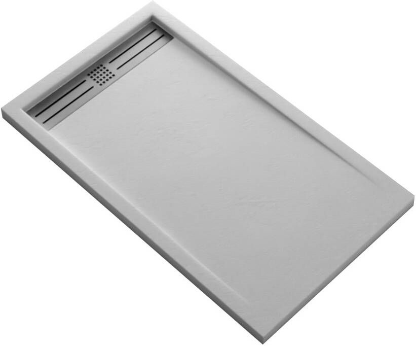 Boss & Wessing Douchebak BWS Veroni Elite 120x90 cm Composietsteen Wit