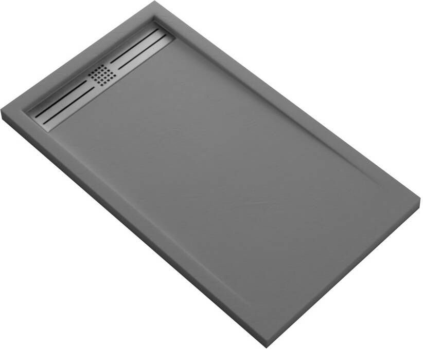 Boss & Wessing Douchebak BWS Veroni Elite 180x90 cm Composietsteen Grijs