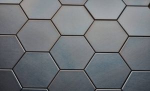 DATEG Onda hexagon tegel 15x17 mat platina