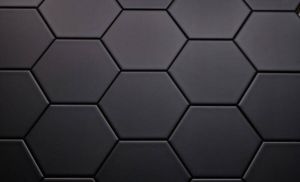 DATEG Onda hexagon tegel 15x17 mat zwart