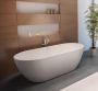 Riho Solid Surface vrijstaand bad met 2 ligzijdes 170x80cm mat wit solid surface - Thumbnail 3