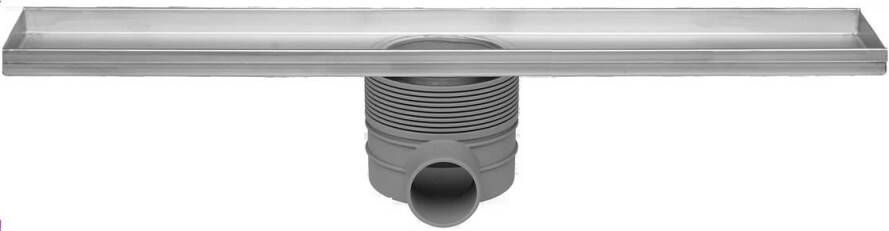 Easy Drain Multi inbouwdeel zonder rooster met waterslot 30 35 50mm 9.8x80cm inbouwdiepte vanaf 79mm met zijuitloop edmi800 - Foto 2