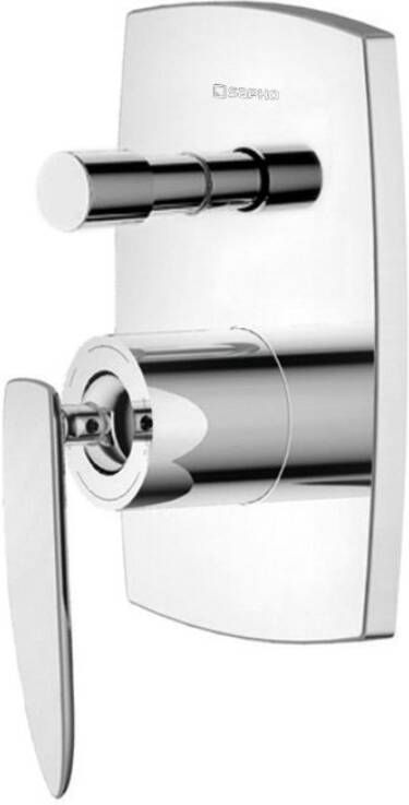 Sapho Douchekraan Inbouw Veneta Mengkraan Afbouwdeel 2-weg Chroom (incl. inbouwdeel)