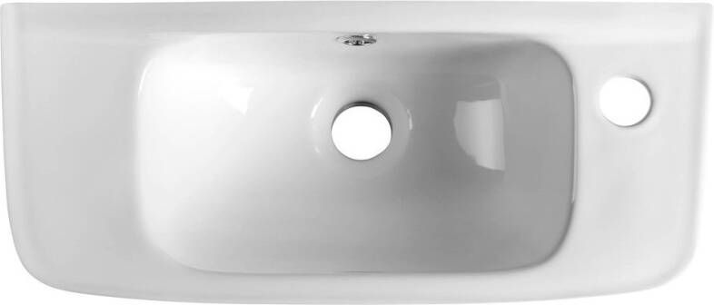 Aqualine Cloakroom keramische wastafel 51x22cm