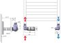 Aqualine Eco Combi handdoek radiator thermostatisch ventiel links - Thumbnail 2