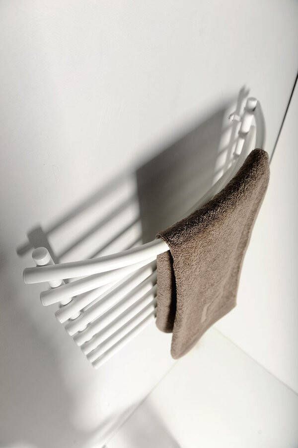 Aqualine Elektrische Handdoekradiator 57x46.5 cm 72 W wit