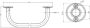 Aqualine Handdoek greep houder 40cm metaal wit - Thumbnail 3