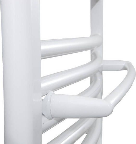 Aqualine Handdoekradiatorrailhouder 46 cm recht wit