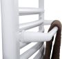 Aqualine Handdoekradiatorrailhouder 46 cm recht wit - Thumbnail 4