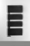 Aqualine Mili radiator mat zwart 60x122cm 632W - Thumbnail 4