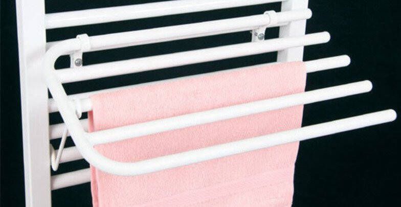 Aqualine Radiator beugel KDO voor 4 handdoeken 50cm wit