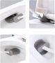 Aqualine siliconen toiletborstel wit - Thumbnail 3