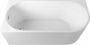 Aqualine Tibera links vrijstaand bad 150x75 cm wit - Thumbnail 3