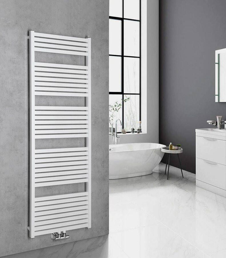 Aqualine Tondi handdoek radiator 60x169 wit