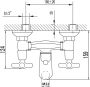 Sapho Badmengkraan Victoria met Handdouche 2-knop 15.9 cm Chroom - Thumbnail 2